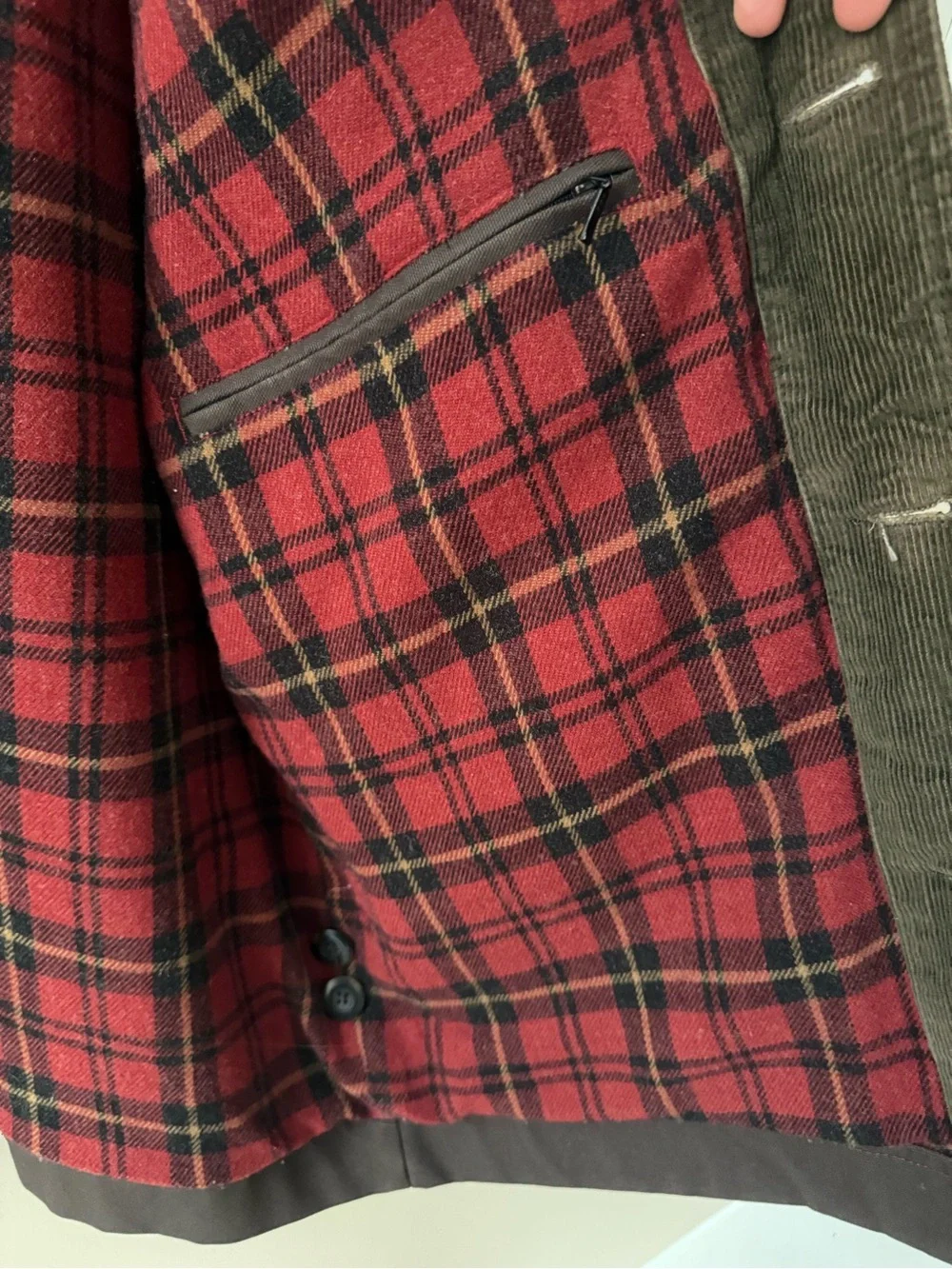 CABELA’S L Brown Barn Field Jacket flannel lining